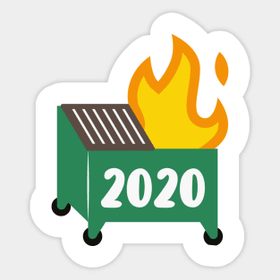 Dumpster fire Sticker